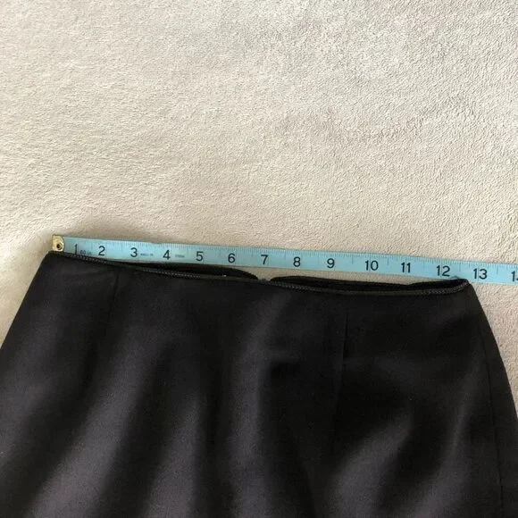 Dana Buchman Dark Brown Long Wool Maxi Skirt